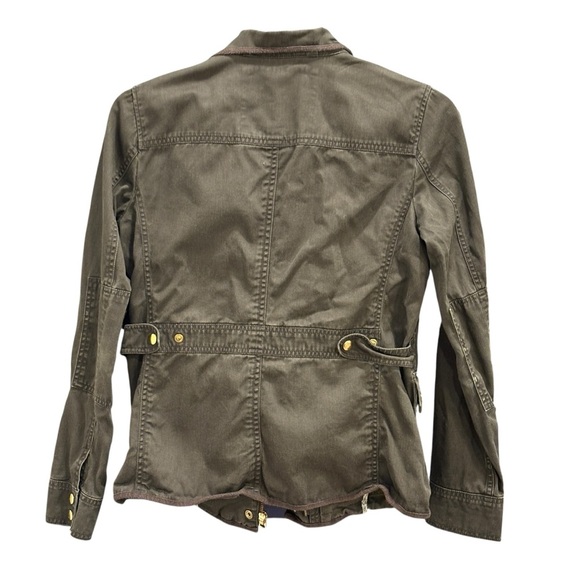 J.Crew Relaxed Boyfriend Downtown Field Military Jacket Dark Green Size Small - Picture 9 of 9